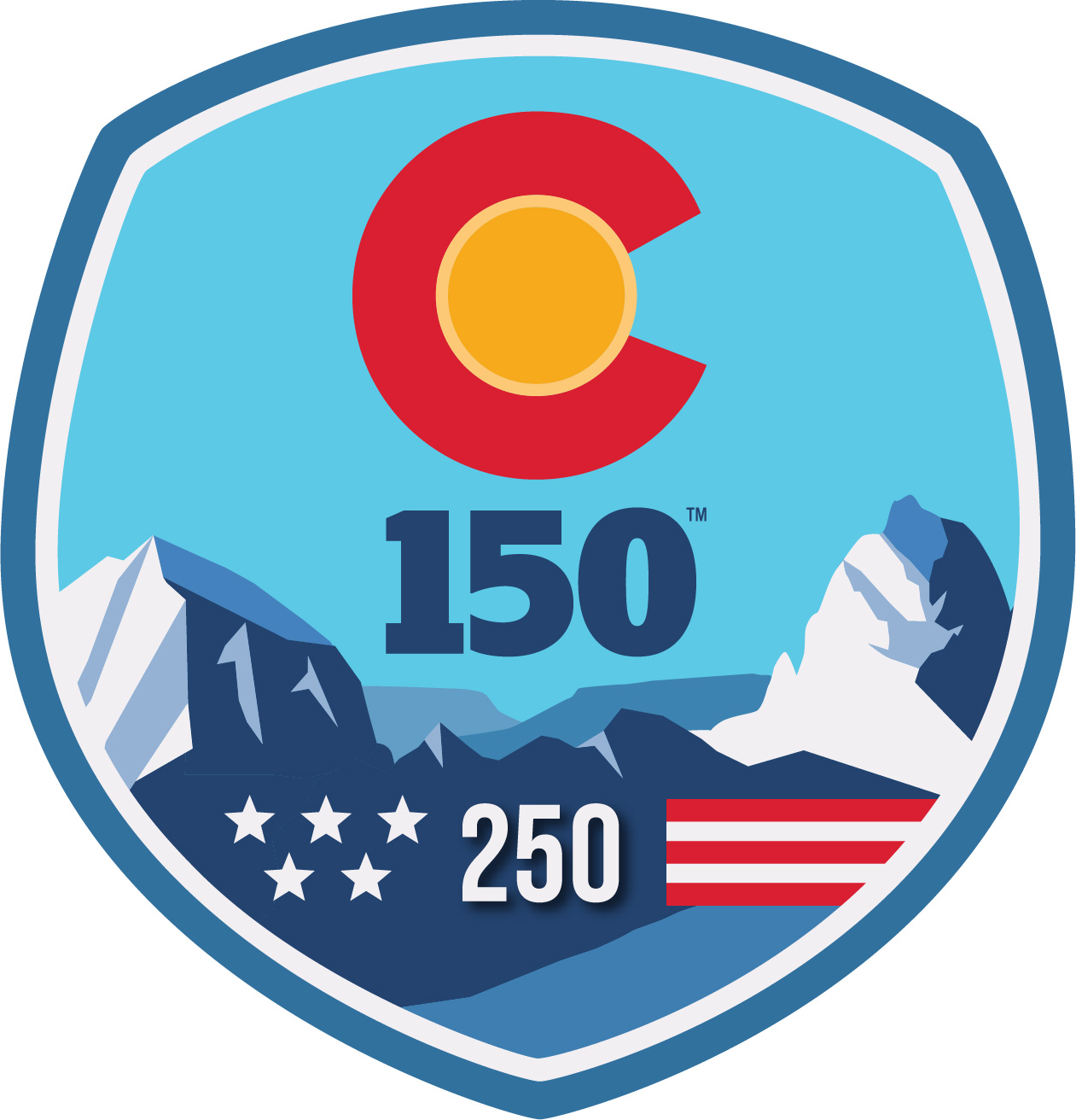 150 Colorado 250 America Anniversary Logo